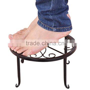 2016 Factory Custom OEM Logo Self-contained Black Metal Material Metal Wire Flower Pots Holder photo-4