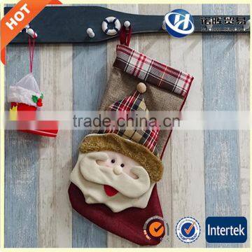 Merry Christmas socks Santa Claus sock in stock Handmade christmas stocking sock Xmas decoration