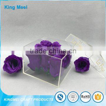 Heart Shape High Quality Gift Acrylic Storage Rose Box photo-2