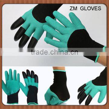 Garden Gloves for Digging and Planting No More Worn Out Fingertips Unisex Claws on Both Hands