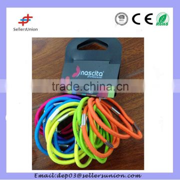 Rainbow hair rubber bands