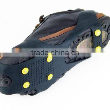 Safety shoes with ice and snow grips