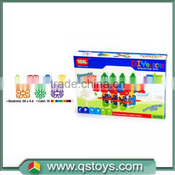 2016 plastic DIY bricks for kids