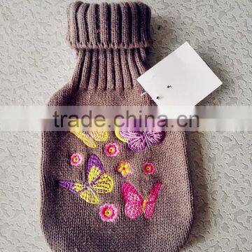 Christmas kintted cover for hot water bag