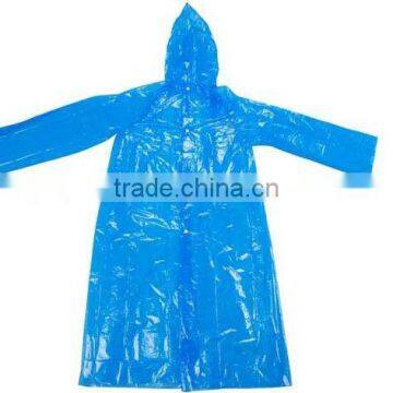 biodegradable plastic raincoat with snap button