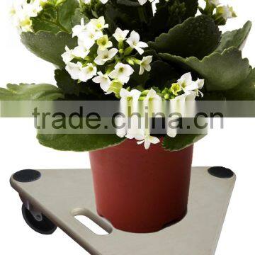 Garden steel flower stand pot trolley for moving