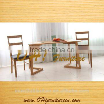 Eco-friendly Factory direct sale modern four seater dining table and chair set solid wood dining table chair set