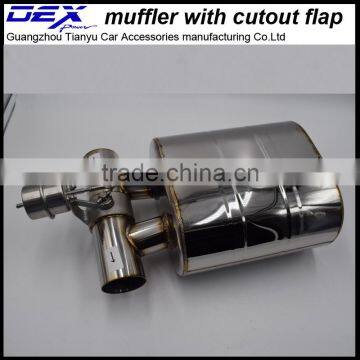 Automobile Performance Muffler With Cutout Valve in Exhaust System photo-3