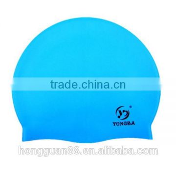 Good price fashionable waterproof silicone swimming cap, latex swim cap