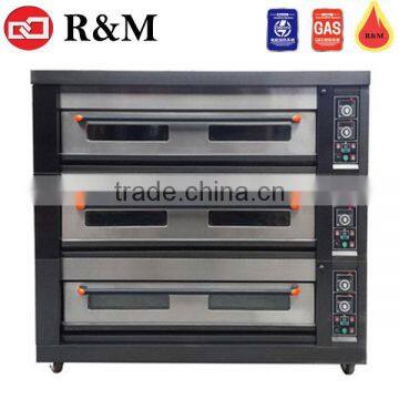 3 or 4 Deck Pizza Oven,gas Oven With Steam,commercial Pizza Oven With Stone Floor