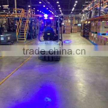 9-60V 45W LED Blue Warning Spotlight for Overhead Cranes