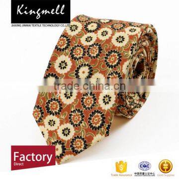 Digital Printing Flowers Custom-made Cotton Men's Ties photo-3