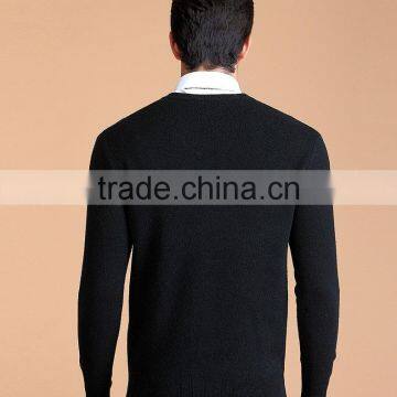 Winter Machine Knitting Wool Yarn for V-neck Men Pullover Knitting Wool ,high Quality Knitting Wool Yarn Men Pullover Sweater photo-4