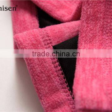 Hot Sale Kids Half Zipper Red Girl Fleece Sweater Jacket photo-5