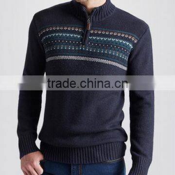 High Quality men's high neck zip sweater (BKNM24)