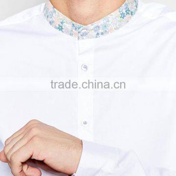 Reclaimed Vintage Smart Custom Shirt With Grandad Collar