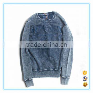 Custon 100% cotton oversized plain hoodie pullovers wholesale snow wash hoodie in guangzhou