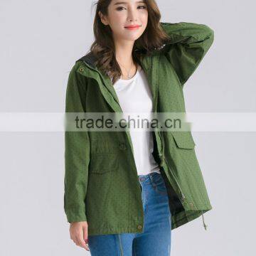 Zm50380b Europe Women Dust Coat Fashion Medium Style Plus Size Ladies Coats photo-3