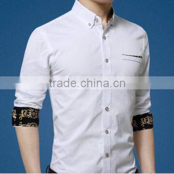 New Men's Fashion Slim Fit Shirts Long Sleeve Bussiness Man Dress Shirt Plus Size photo-2