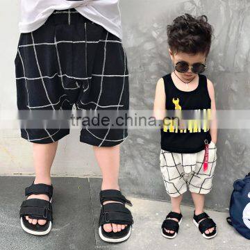 S17138A high quality plaid shorts new summer boys pants