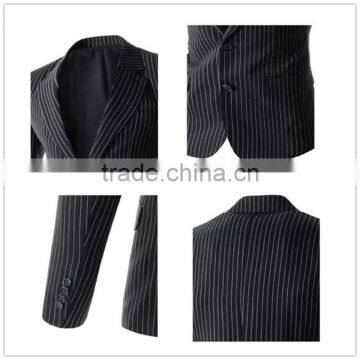 1 pc Hot Sale Good Quality 4 Size for Choice Slim Fit Striped Long Sleeve V Neck Slim Fit Men Blazer photo-6