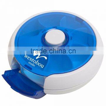 Push-It Pill Dispenser - Has a Push Button Center to Rotate Daily Dosage of Tablets or Capsules and Comes With Your Logo photo-6