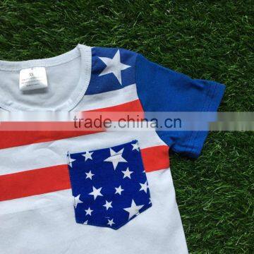 Boys T-shirt Boys July 4th T Shirt Patriotic Clothes Hot Sale Boutique Clothing Baby Boys Outfits