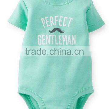 100% Cotton Baby Rompers Printed Color Short Sleeve Baby Onesie photo-3