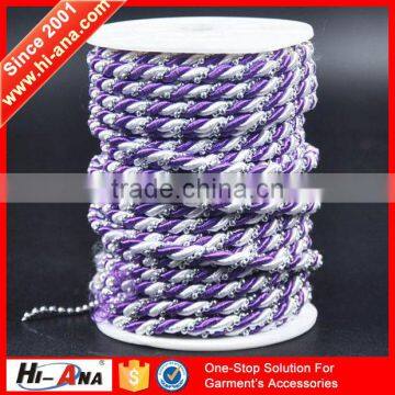 hi-ana cord1 Know different market style decorative rope for curtain