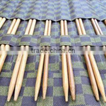 Double Pointed Smooth Bamboo Charcoal Stick Needle Sweater Knitted Needle photo-2