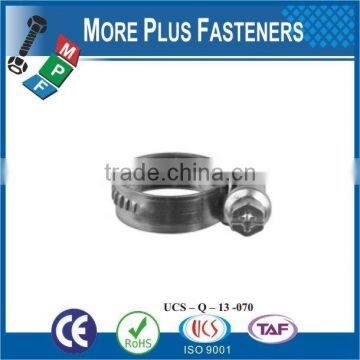 Made in Taiwan Stainless Steel german type hose clamp small hose clamps European style