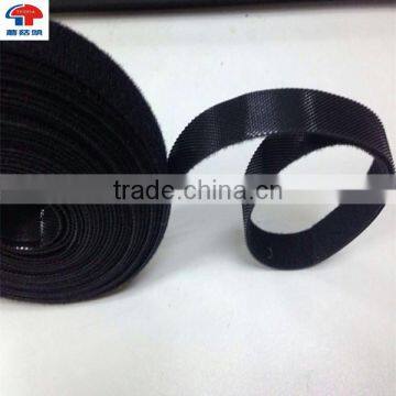 Black Nylon Strong Sticky Back To Back Hook And Loop Fastener Tape