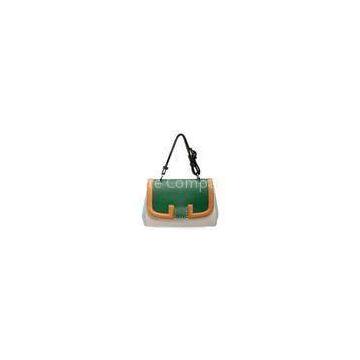 Green Small Crossbody Leather Handbags For Juniors , Korea Style