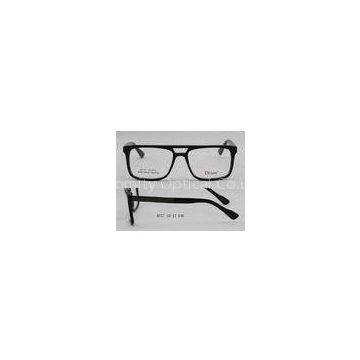 Black / Blue Acetate Optical Frames For Oblong Faces , Wide Square Shaped