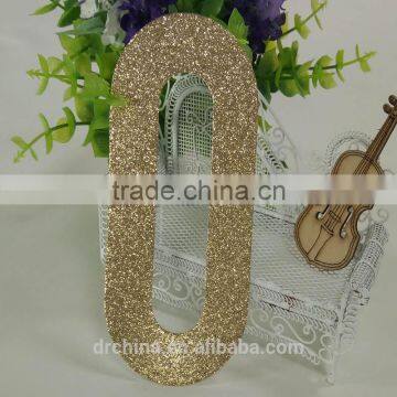 2016 Gold Glitter Paper Number "0" Decor New Year,Christmas 1000pcs MOQ photo-3