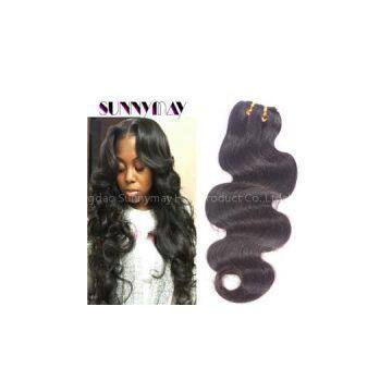 Sunnymay Hair Products Body Waver Indian Virgin Human Hair Weft Indian Hair Weave Bundles Unprocessed Human Hair Extension