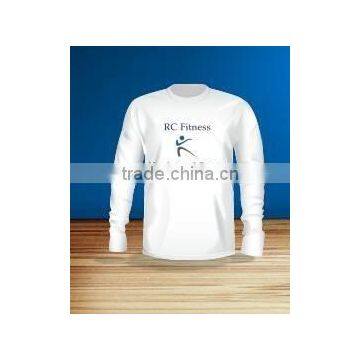 Plain white crew neck t shirt / gym t shirt / Best sell large gym t shirt/ Printing t shirts