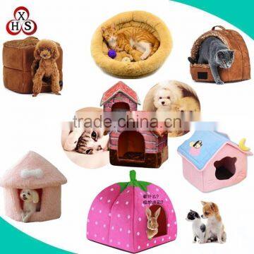 chinese cheap stuffed pet accessories bed plush pet accessories bed