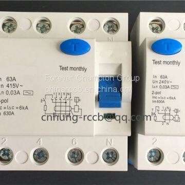 F360 new type ELCB residual current device