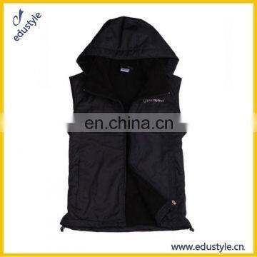 Oem Mens Polyester Fleece Lining Sleeveless Jacket