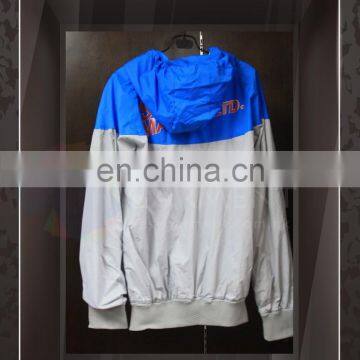 Manufacturer Fashionable Screen Printing with hood windbreaker