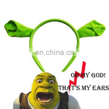 Stock Cheap Wholesale Shrek headband/Shrek ear Headpiece MPA-0179