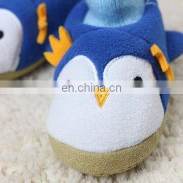 Promotional cheap plush penguin toddler shoes baby shoes