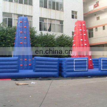 Inflatable climb double wall for adults/rock climb wall/climb wall for drill