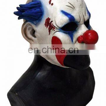 Scary Halloween Costume Rubber Latex Bloody Joker Clown Head Mask