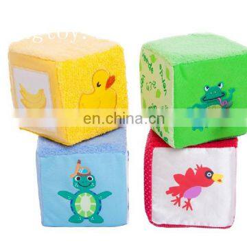 factory custom plush magic cube box toy