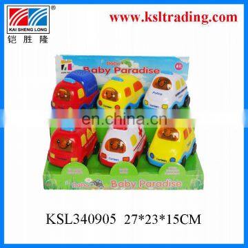 6 pcs newest kids cartoon plastic toy wind up car