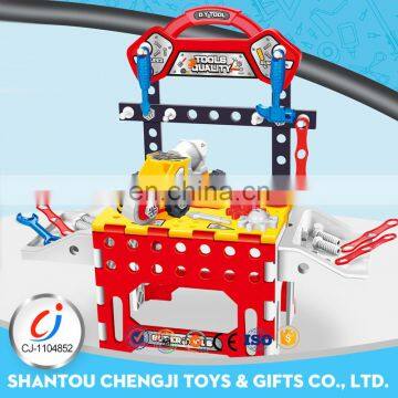 High quality wholesale play DIY assembled workbench kids tool set