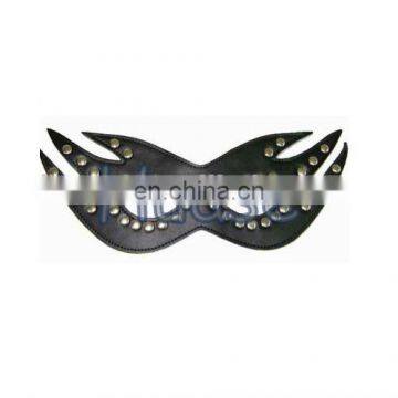 Sexy Black PU Leather Eyemask, Studded Eye mask, Party mask, Cosplay toy Adult Novelty Product Sex Toy