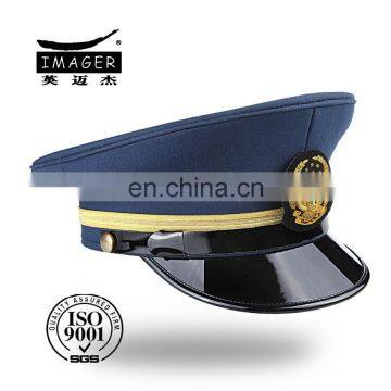 High quality custom leather fire fighting major baseball hat